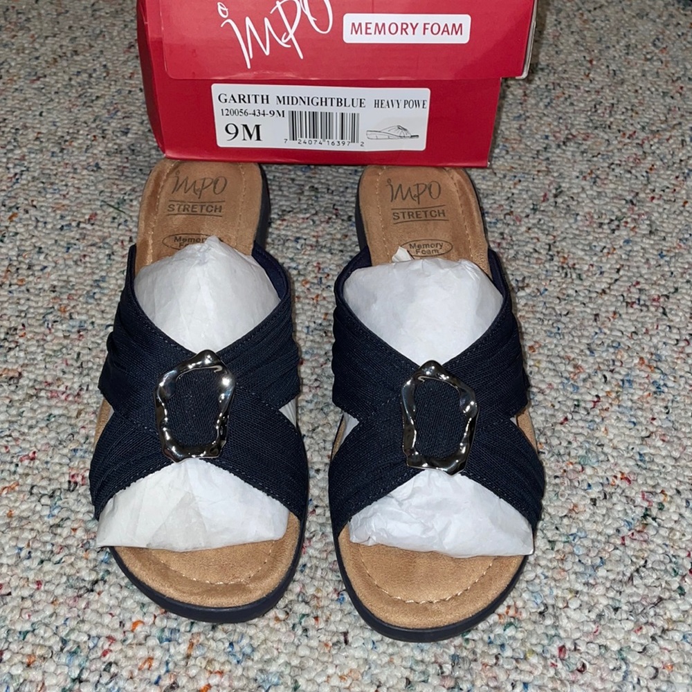 Impo Garith Sandals 9 Navy